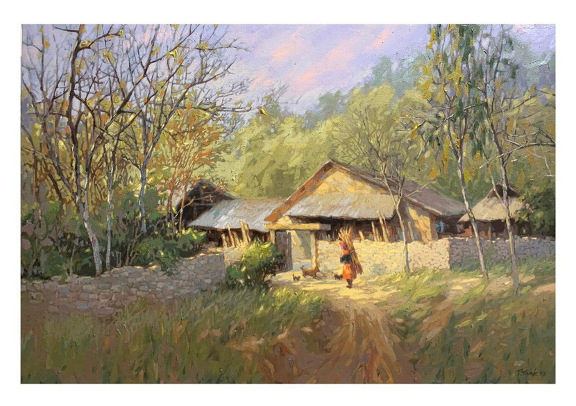 Phong cảnh vùng cao trong tranh họa sĩ Phạm Thành