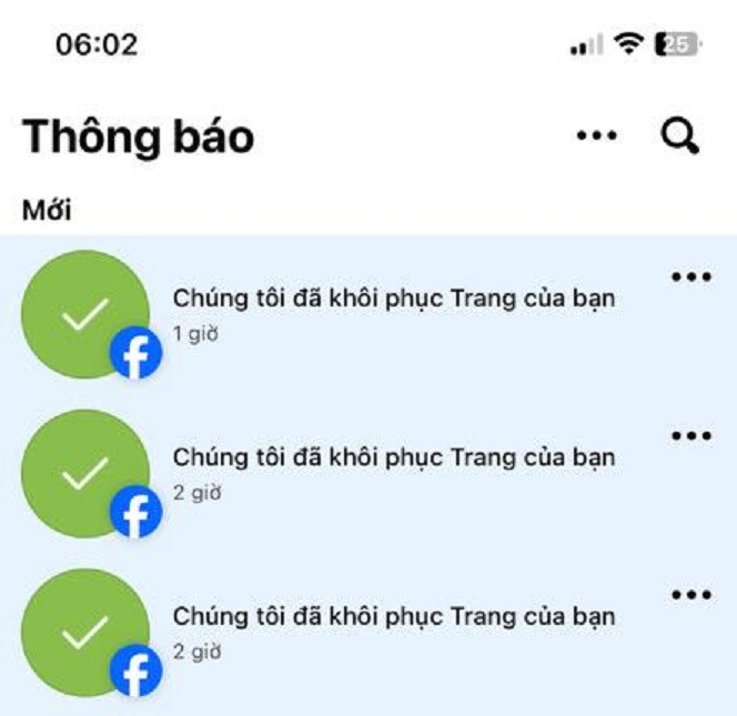 Một số nhóm/trang đã được khôi phục sau khi bị lỗi vào ngày 24-6 Một số nhóm/trang đã được khôi phục sau khi bị lỗi vào ngày 24-6
