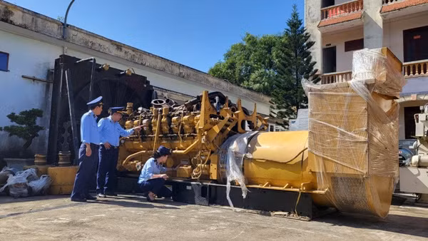 Máy phát điện đã qua sử dụng trị giá 1,2 tỷ đồng bị tịch thu