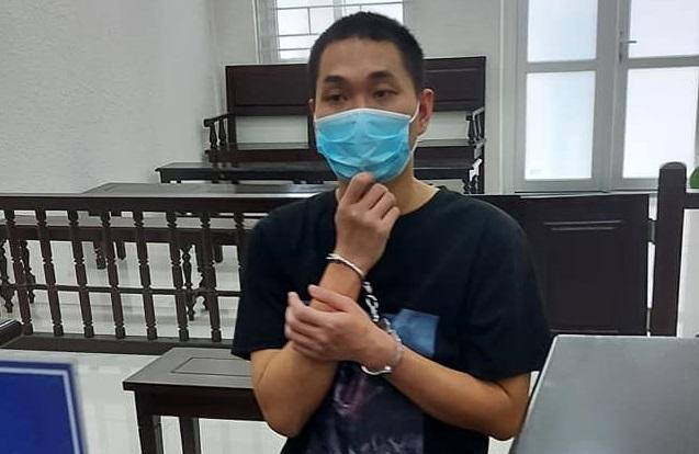 Lâm Hoàng Long tại phiên tòa phúc thẩm.