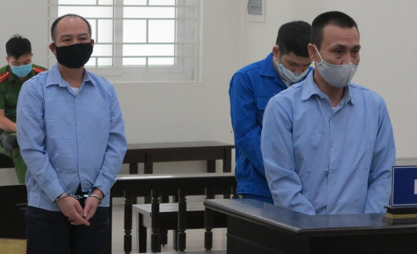 Nguyễn Bá Cường và đồng phạm bị đưa ra xét xử tại phiên tòa.