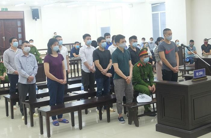 Các bị cáo trong vụ buôn lậu đặc biệt lớn, xảy ra tại Công ty Nhật Cường.