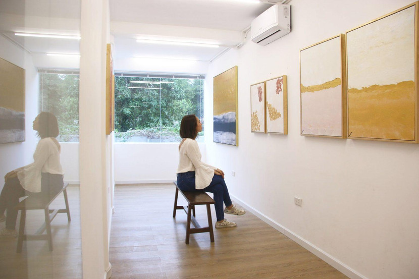 Không gian triển lãm "Vùng mơ" của Hứa Vĩ Văn