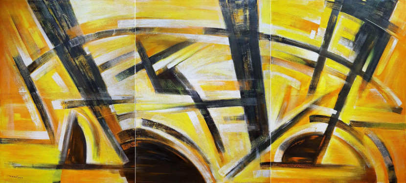 Bộ tác phẩm tranh trừu tượng của họa sĩ Phạm Kiên Bộ tác phẩm tranh trừu tượng của họa sĩ Phạm Kiên