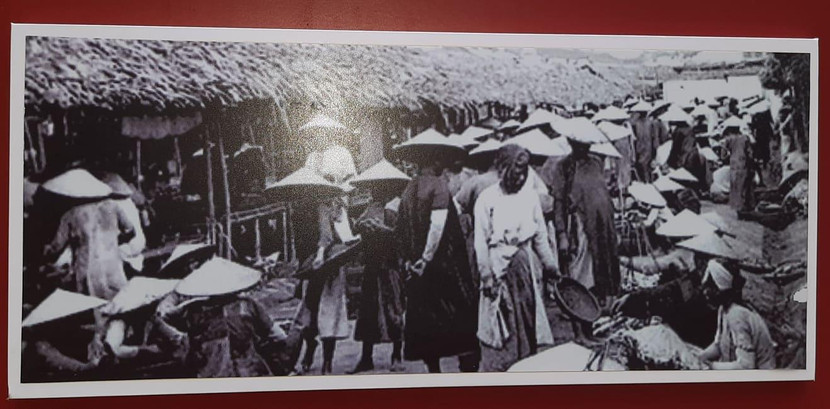 Một bức ảnh tư liệu trưng bày tại triển lãm