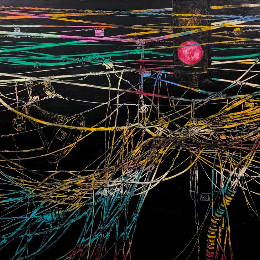 Tranh của họa sĩ Dân "dây điện"