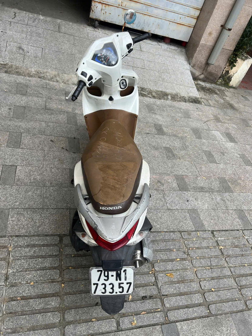 Hình ảnh chiếc xe máy mà CAP Ô Chợ Dừa đang tạm giữ