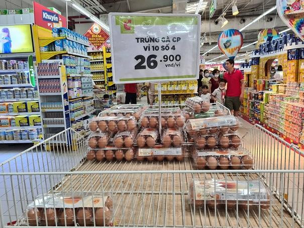Giá trứng gia cầm tại siêu thị khá ổn định