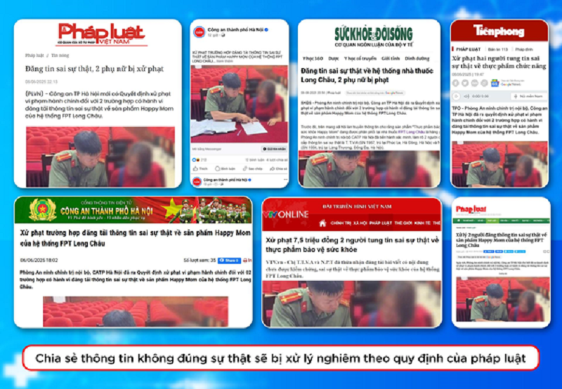 Hai phụ nữ bị CATP Hà Nội xử phạt vì đăng tin sai sự thật về nhà thuốc Long Châu