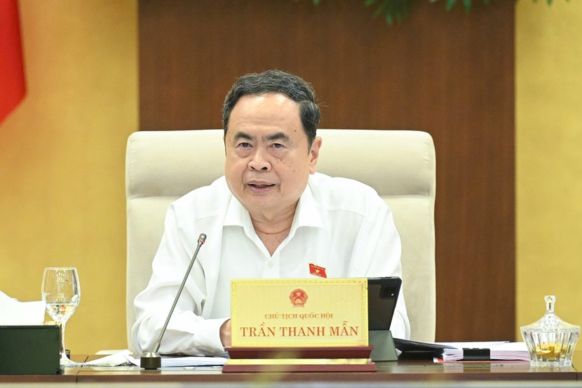 Chủ tịch Quốc hội Trần Thanh Mẫn phát biểu tại phiên họp Chủ tịch Quốc hội Trần Thanh Mẫn phát biểu tại phiên họp