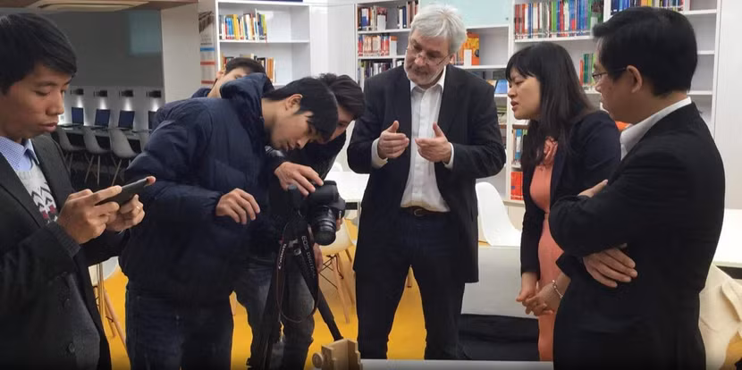 Các chuyên gia nghiên cứu công nghệ 3D của Việt Nam phối hợp với trường Đại học Hafencity (Đức) ứng dụng số hóa di sản vào công tác bảo tàng