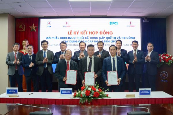 Đại diện các đơn vị ký kết Hợp đồng Gói thầu HH01-DZCĐ Đại diện các đơn vị ký kết Hợp đồng Gói thầu HH01-DZCĐ