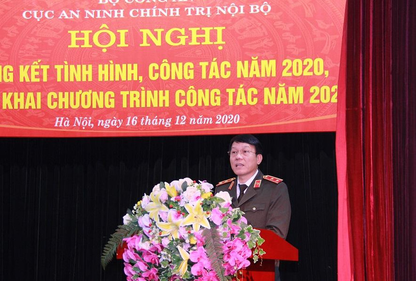 Trung tướng Lương Tam Quang, Thứ trưởng Bộ Công an phát biểu tại hội nghị Trung tướng Lương Tam Quang, Thứ trưởng Bộ Công an phát biểu tại hội nghị