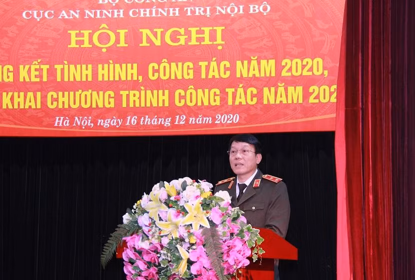 Trung tướng Lương Tam Quang, Thứ trưởng Bộ Công an phát biểu tại hội nghị