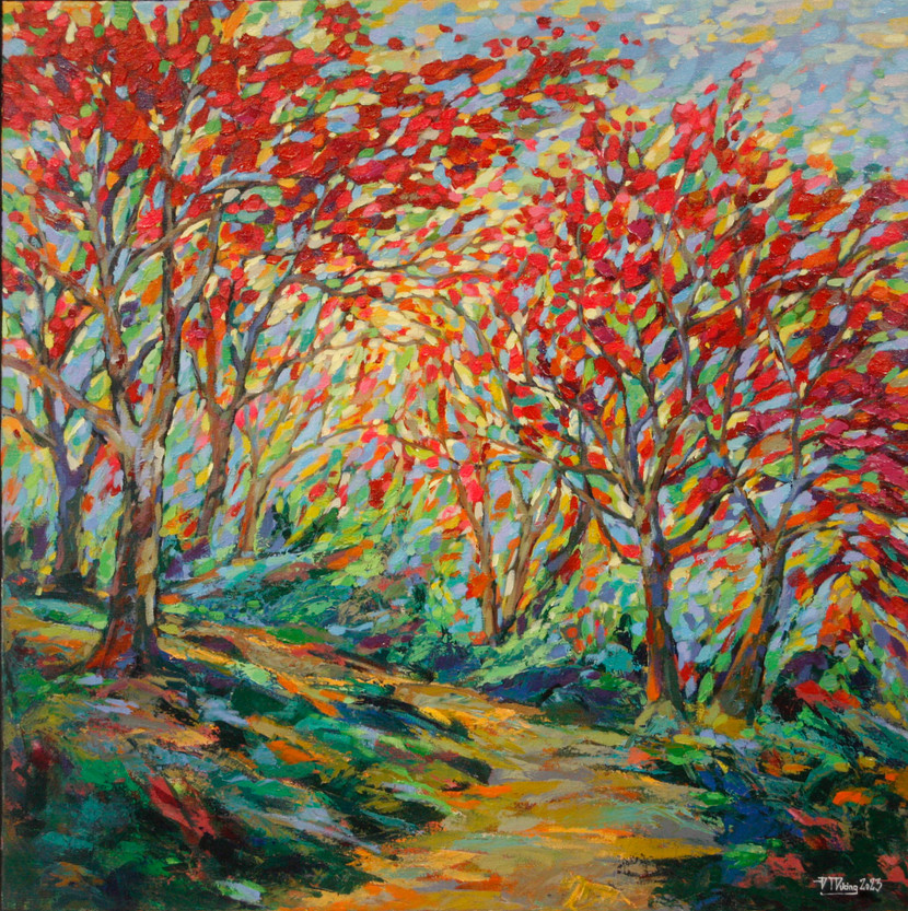 "Mùa hoa". Hoạ sĩ Đặng Thanh Dương