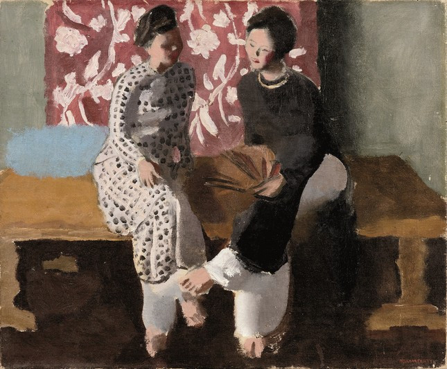 Cuộc trò chuyện (Tranh của Joseph Inguimberty).