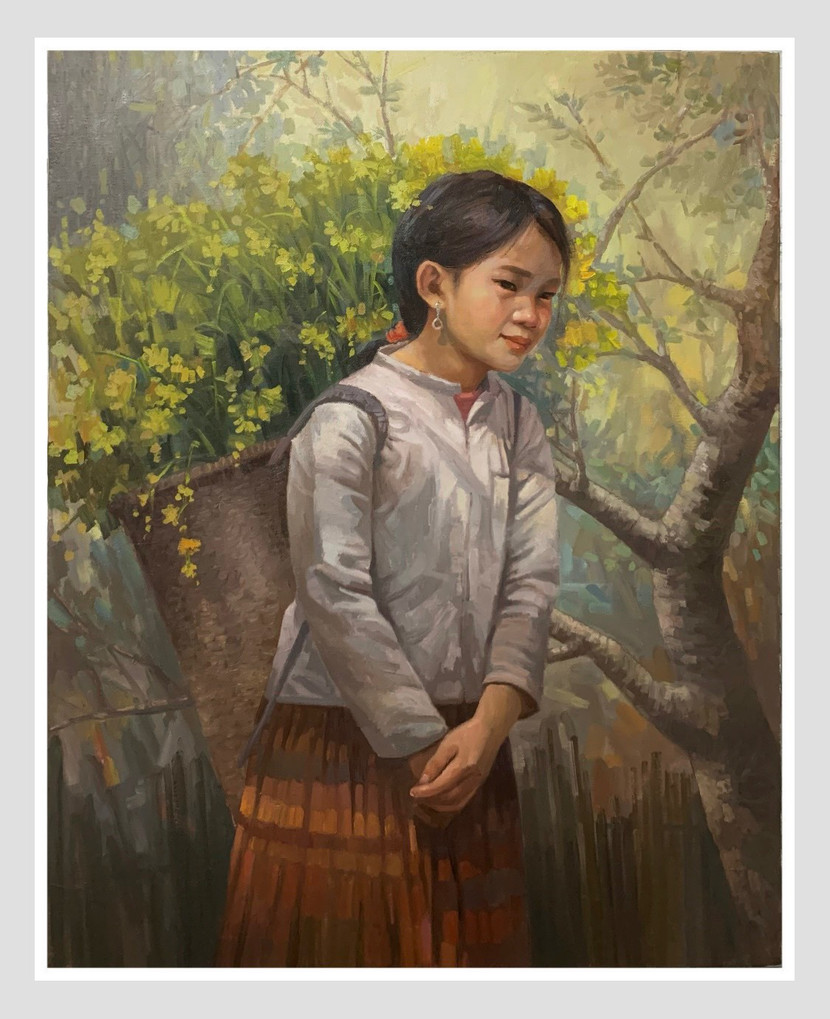 Em bé Sủng Là. Hoàng Ngọc Lâm ( sơn dầu)