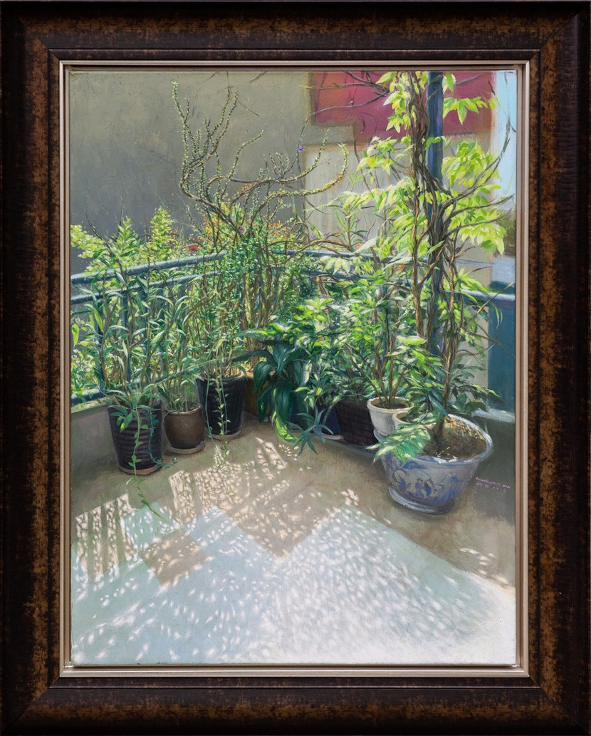 "Bình minh". Trịnh Nhật Vũ ( sơn dầu)