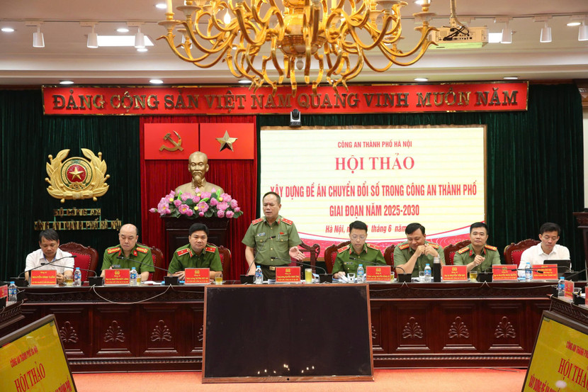 Trung tướng Nguyễn Thanh Tùng, Bí thư Đảng uỷ - Giám đốc Công an thành phố Hà Nội chủ trì hội thảo Trung tướng Nguyễn Thanh Tùng, Bí thư Đảng uỷ - Giám đốc Công an thành phố Hà Nội chủ trì hội thảo