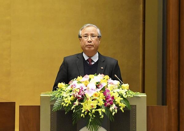 Thường trực Ban Bí thư Trần Quốc Vượng phát biểu tại hội nghị sáng 21/1 Thường trực Ban Bí thư Trần Quốc Vượng phát biểu tại hội nghị sáng 21/1