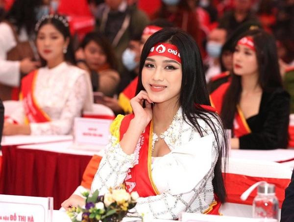 Hoa hậu Việt Nam năm 2020 Đỗ Thị Hà là Đại sứ chương trình Chủ nhật Đỏ lần thứ XIII - năm 2021. Ảnh: Như Ý