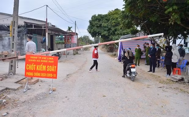 Một xã của TP Chí Linh (Hải Dương) bị phong tỏa từ ngày 28/1 (Ảnh minh họa)