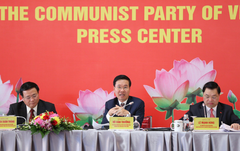 Trưởng Ban Tuyên giáo Trung ương Võ Văn Thưởng trả lời báo chí tại buổi họp báo Trưởng Ban Tuyên giáo Trung ương Võ Văn Thưởng trả lời báo chí tại buổi họp báo