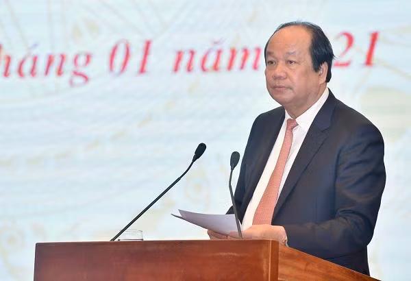 Bộ trưởng, Chủ nhiệm VPCP Mai Tiến Dũng thông tin tại buổi họp báo