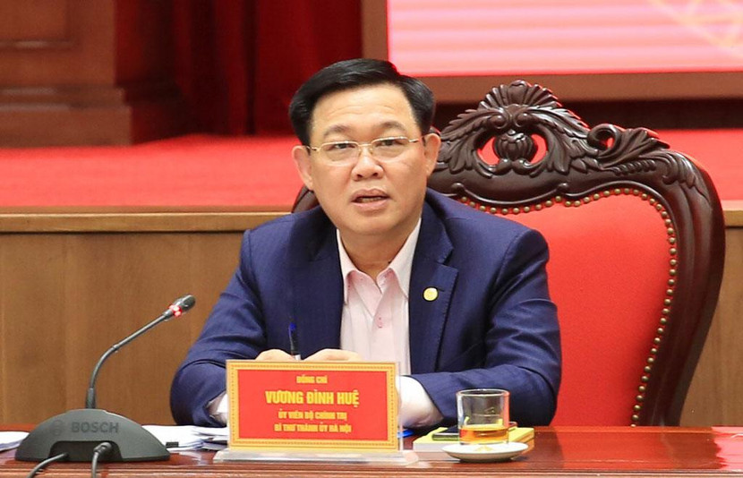 Bí thư Thành ủy Hà Nội phát biểu tại hội nghị