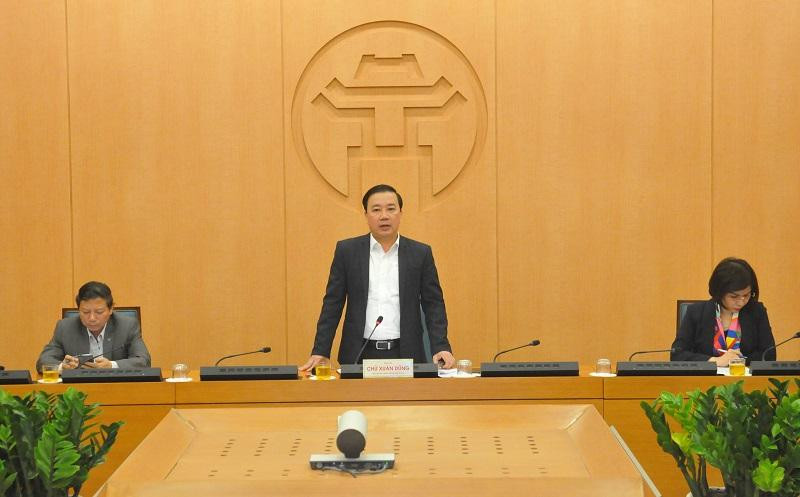 Phó Chủ tịch UBND TP Hà Nội Chử Xuân Dũng phát biểu chỉ đạo tại cuộc họp Ban Chỉ đạo chiều 22-3 Phó Chủ tịch UBND TP Hà Nội Chử Xuân Dũng phát biểu chỉ đạo tại cuộc họp Ban Chỉ đạo chiều 22-3