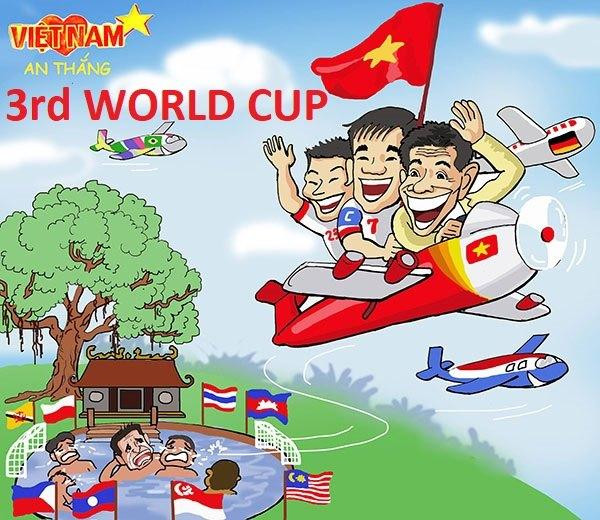 Cộng đồng mạng chia sẻ "ảnh chế" tuyển Việt Nam tạm biệt các đội Đông Nam Á để tiến vào vòng loại cuối World Cup 2022 (Ảnh facebook)