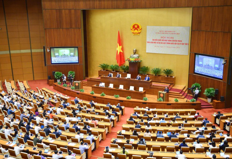 Quang cảnh một hội nghị ĐBQH hoạt động chuyên trách