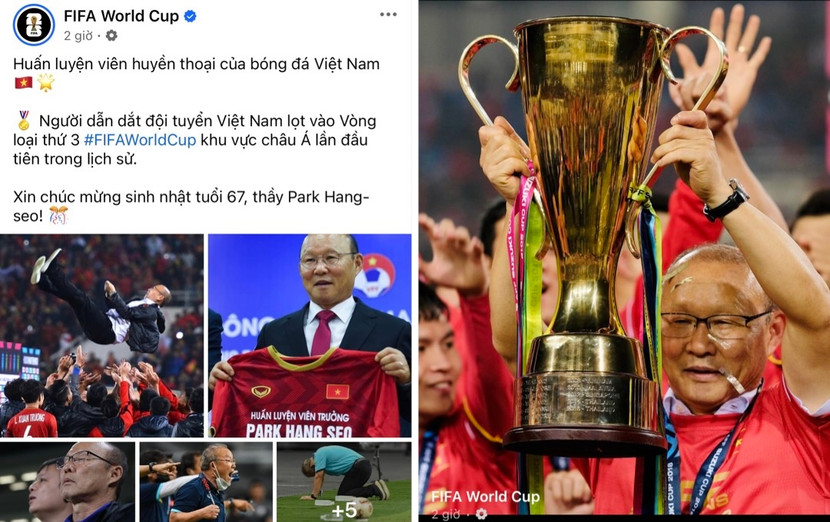 FIFA chúc mừng sinh nhật và tôn vinh HLV Park Hang-seo FIFA chúc mừng sinh nhật và tôn vinh HLV Park Hang-seo