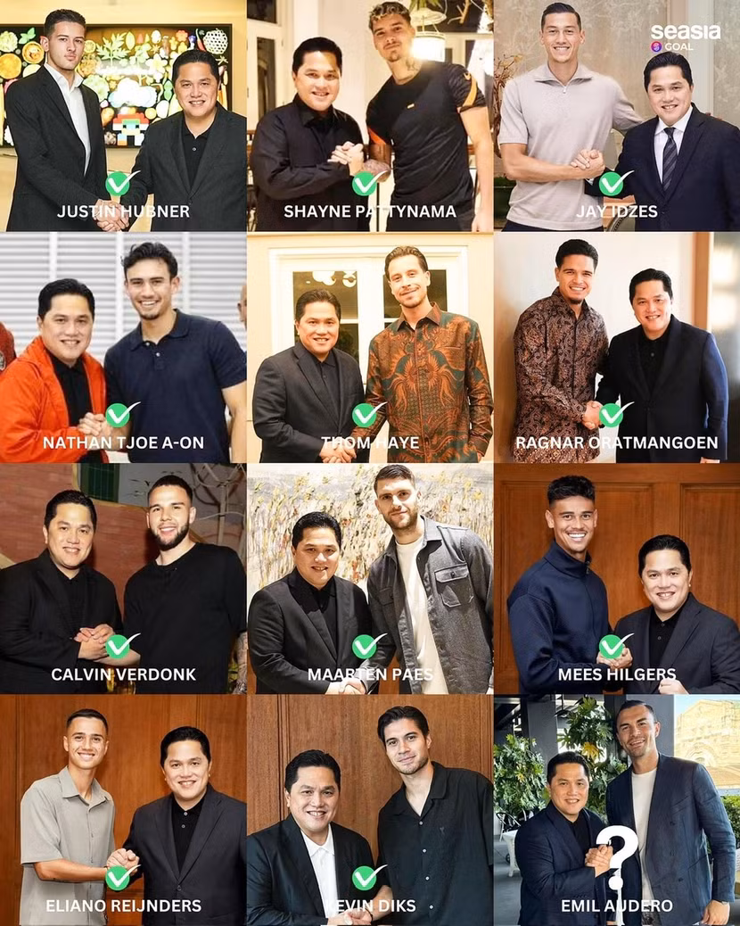 Tỉ phú Erick Thohir nhập tịch 12 cầu thủ Hà Lan cho tuyển Indonesia, chỉ sau chưa đầy 2 năm nhậm chức Chủ tịch PSSI