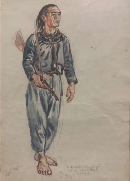 "Du kích xã Tủa Chùa"- Lưu Văn Sìn, 1956 "Du kích xã Tủa Chùa"- Lưu Văn Sìn, 1956