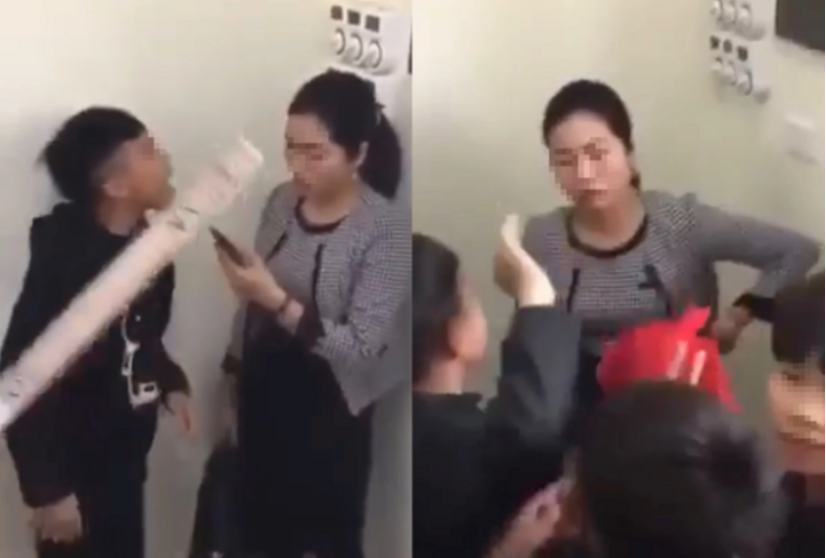 Cô giáo H bị nhóm học sinh trường THCS Văn Phú (Tuyên Quang) dồn vào góc tường, lăng mạ