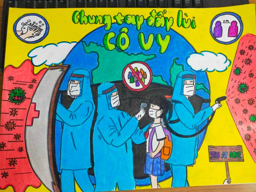 Bức tranh của em Nguyễn Ngọc Hiếu – Làng SOS Bến Tre