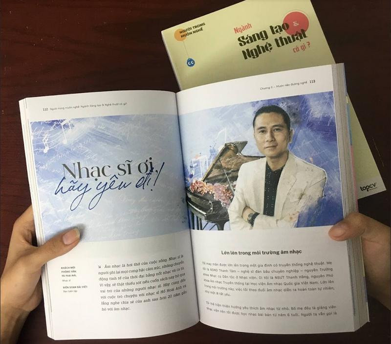 Phần bài viết về nhạc sĩ Hồ Hoài Anh trong cuốn sách &quot;Người trong muôn nghề: Ngành sáng tạo &amp; Nghệ thuật có gì?&quot;