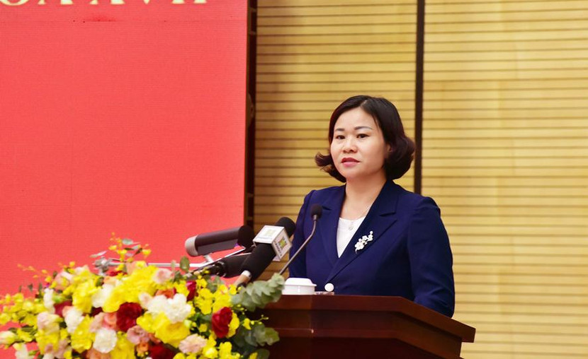 Phó Bí thư Thường trực Thành ủy Nguyễn Thị Tuyến kết luận hội nghị