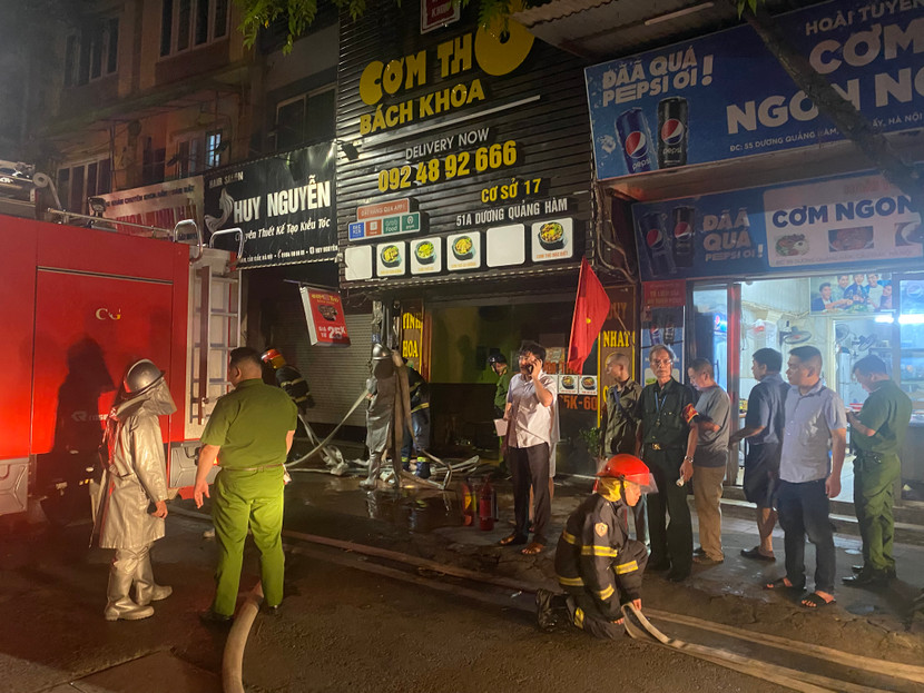 Lực lượng chức năng ngay lập tức có mặt tại hiện trường