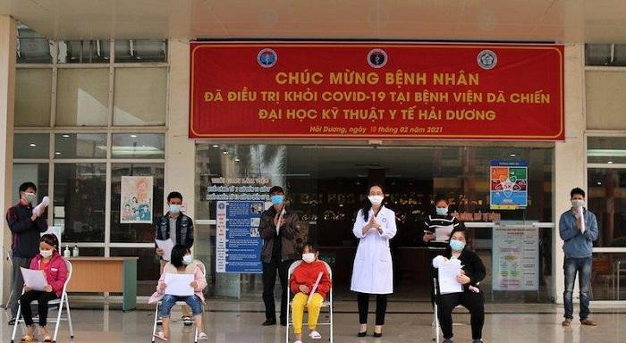 Nhiều bệnh nhân Covid-19 điều trị tại BV Dã chiến số 2 tỉnh Hải Dương đã khỏi bệnh