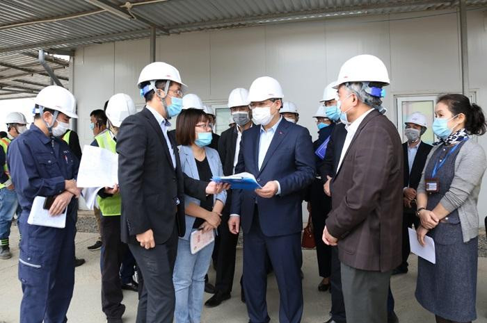 Bí thư Thành ủy kiểm tra tại gói thầu xây dựng Nhà máy xử lý nước thải Yên Xá