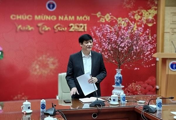 Bộ trưởng Bộ Y tế Nguyễn Thanh Long chỉ đạo tại cuộc họp