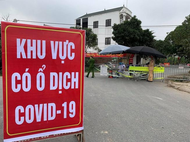 Một khu vực có ổ dịch Covid-19 (Ảnh minh họa) Một khu vực có ổ dịch Covid-19 (Ảnh minh họa)