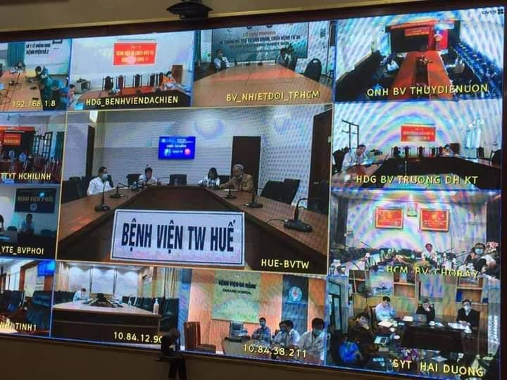Hình ảnh buổi hội chẩn trực tuyến Hình ảnh buổi hội chẩn trực tuyến
