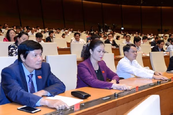Các ĐBQH biểu quyết thông qua luật