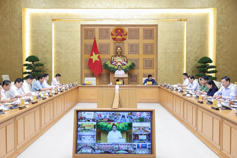 Thủ tướng Chính phủ Phạm Minh Chính phát biểu tại cuộc họp Thủ tướng Chính phủ Phạm Minh Chính phát biểu tại cuộc họp