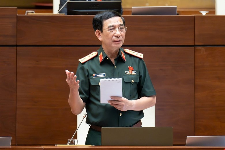 Đại tướng Phan Văn Giang, Bộ trưởng Bộ Quốc phòng phát biểu tại Quốc hội