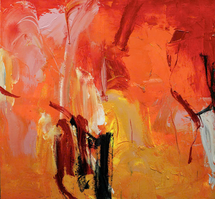 Những mảng màu mạnh, bút pháp bùng lên như những cơn cuồng phong cảm xúc, với những vệt cọ dài, mạnh, dứt khoát và dồn nén năng lượng cơ thể. Những mảng màu mạnh, bút pháp bùng lên như những cơn cuồng phong cảm xúc, với những vệt cọ dài, mạnh, dứt khoát và dồn nén năng lượng cơ thể.