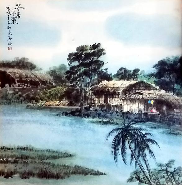 Bức "An cư lạc nghiệp" của cố họa sĩ